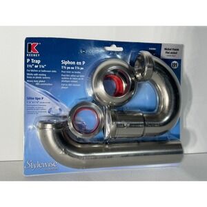 Keeney Stylewise K400BN P Trap 1.5 or 1.25 Inch Plated ABS Brushed Nickel Finish
